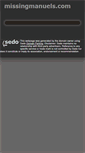 Mobile Screenshot of missingmanuels.com
