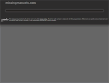 Tablet Screenshot of missingmanuels.com